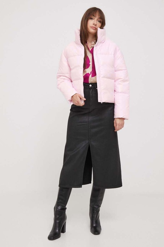 Bunda United Colors of Benetton 220LDN01Q.1W0 ružová AW23