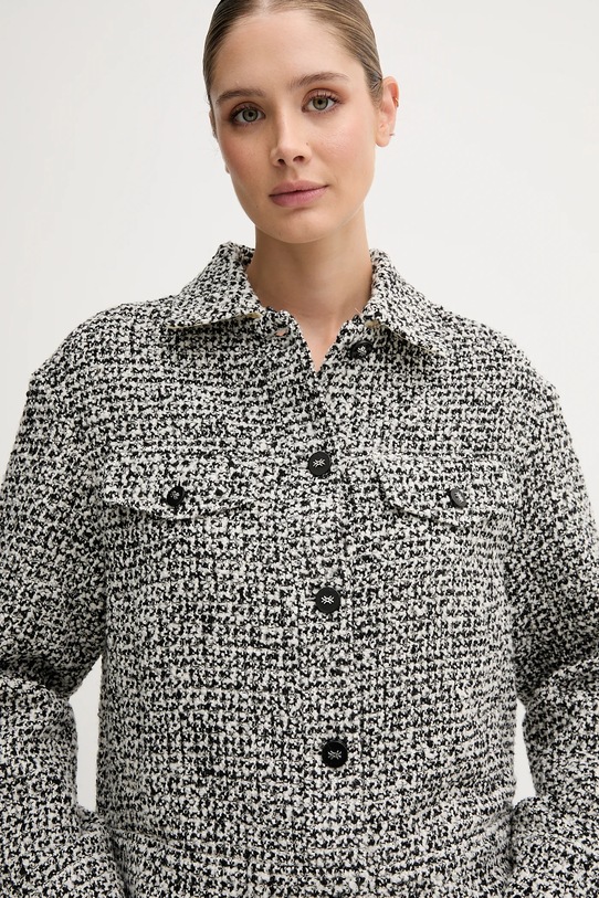 Μπουφάν πουκάμισο με μαλλί United Colors of Benetton γκρί 2I20DN048.902