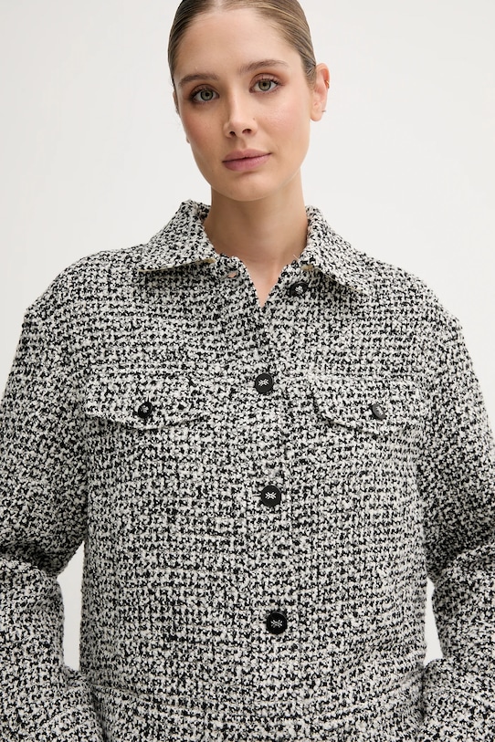 Μπουφάν πουκάμισο με μαλλί United Colors of Benetton γκρί 2I20DN048.902