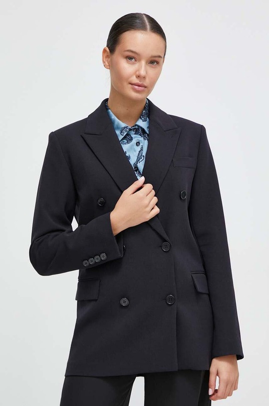 United Colors of Benetton marynarka tkanina czarny 29HHDW016.100