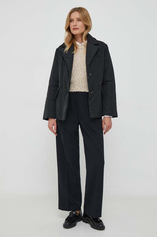 Μπουφάν Sisley 26Z5LN03E.100 μαύρο AW23