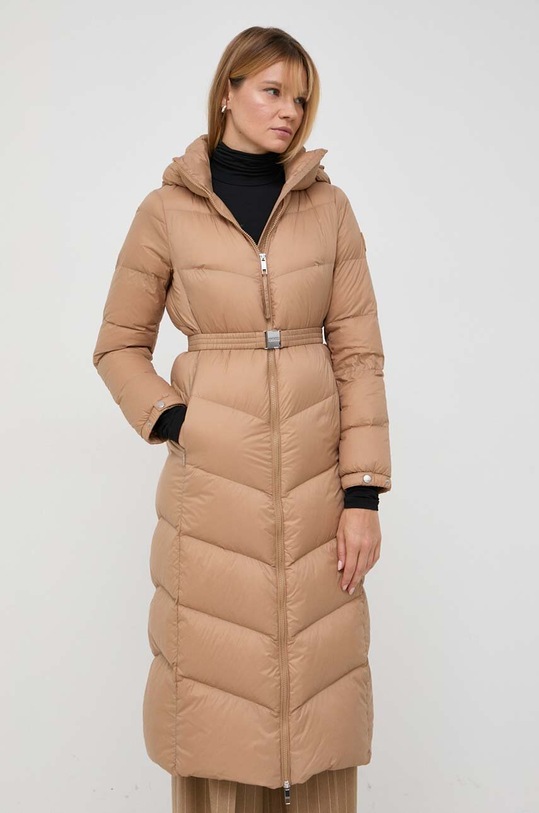 Pernata jakna BOSS Planet friendly bež 50501114