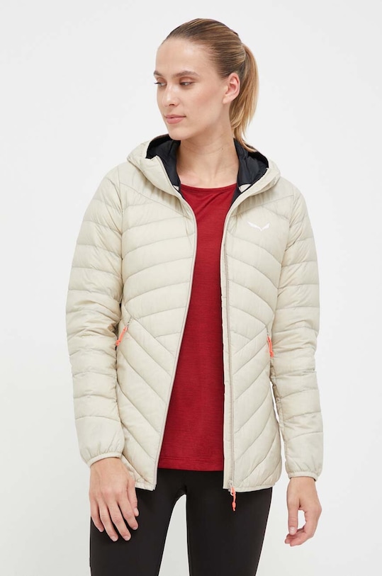 Спортивная пуховая куртка Salewa Brenta с капюшоном бежевый 00.0000027884