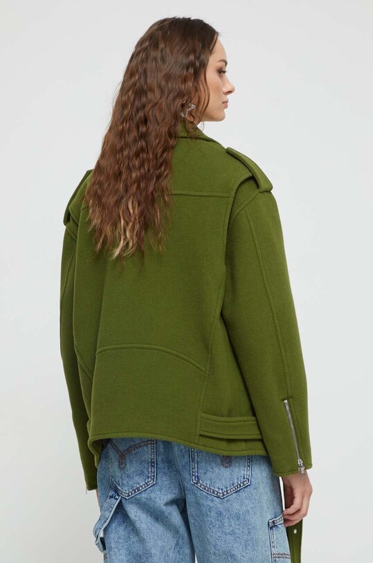 Oblečenie Vlnená bunda Moschino Jeans 0610.8725 zelená