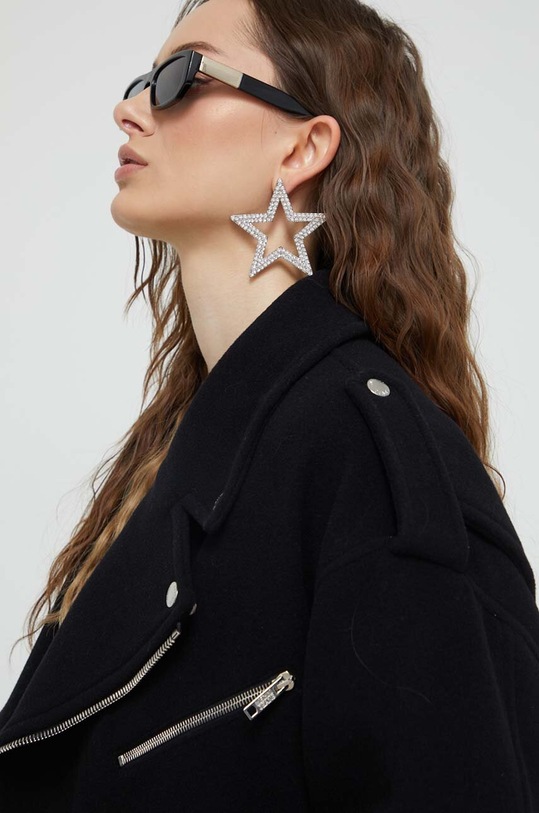 Вовняна куртка Moschino Jeans чорний 0610.8725