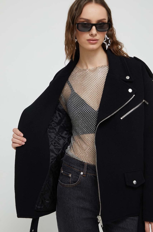 Вовняна куртка Moschino Jeans 0610.8725 чорний