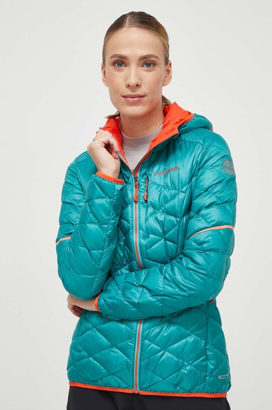Πουπουλένιο αθλητικό μπουφάν LA Sportiva Pinnacle M47638322 τιρκουάζ AW23