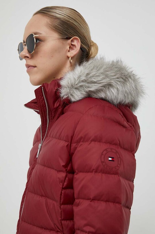 Tommy Hilfiger geaca de puf burgundia WW0WW39746