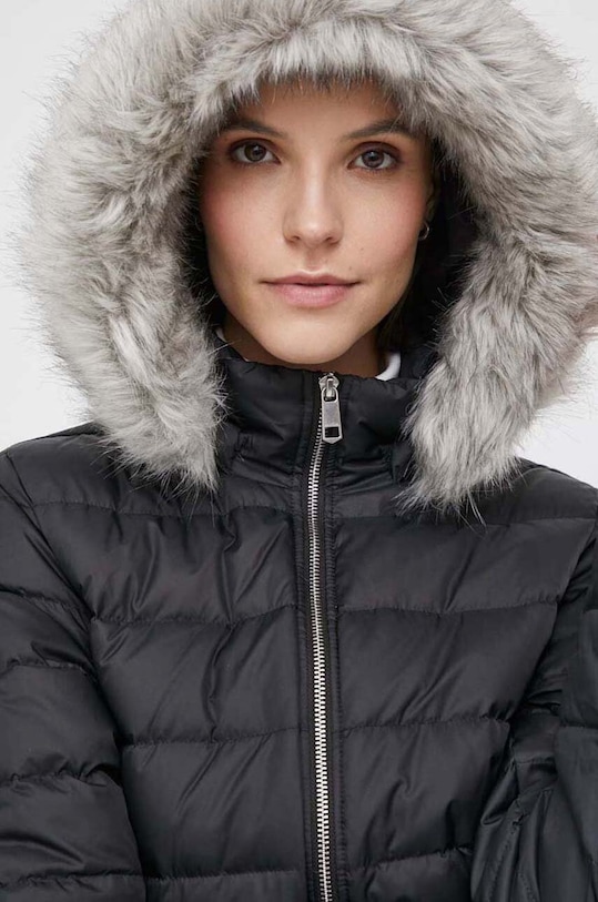 Páperová bunda Tommy Hilfiger čierna WW0WW39746