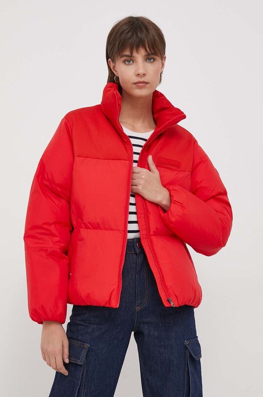 Tommy Hilfiger kurtka bez kaptura czerwony WW0WW39748