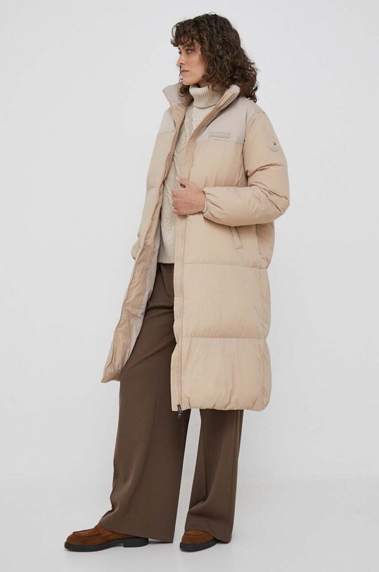 Bunda Tommy Hilfiger WW0WW39749 béžová AW23