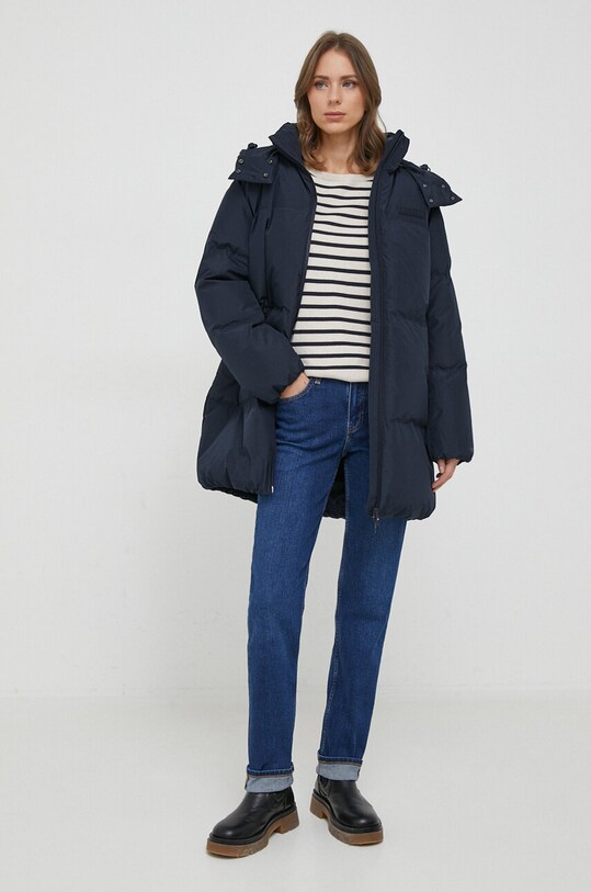 Páperová bunda Tommy Hilfiger WW0WW40244 tmavomodrá AW23