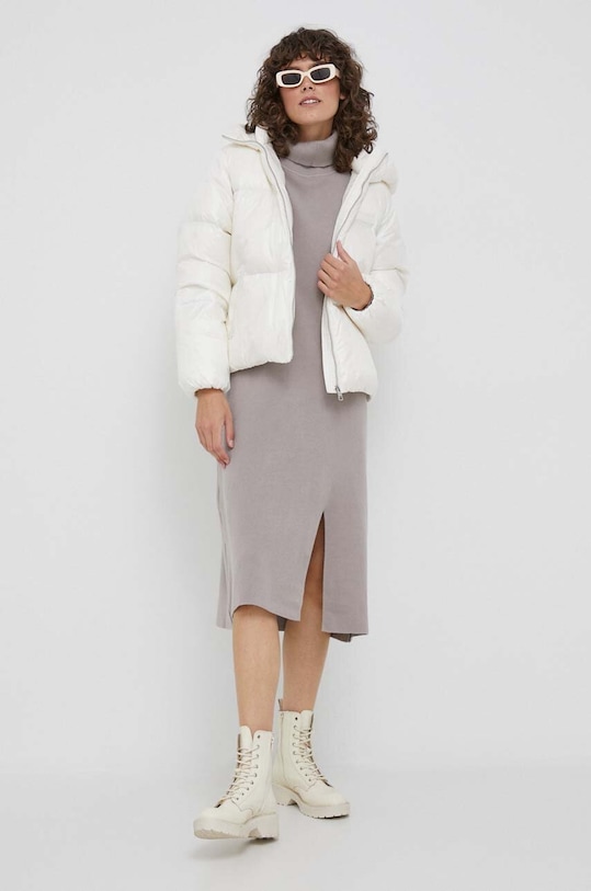 Μπουφάν με επένδυση από πούπουλα Tommy Hilfiger WW0WW40836 μπεζ AW23