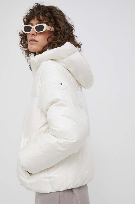Μπουφάν με επένδυση από πούπουλα Tommy Hilfiger WW0WW40836 μπεζ