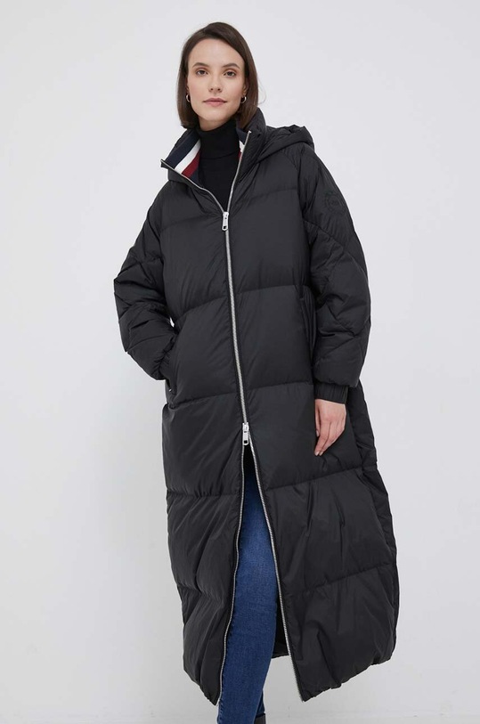 Tommy Hilfiger geacă de puf cu captuseala negru WW0WW38918