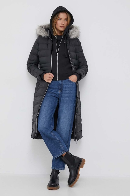 Tommy Hilfiger kurtka puchowa czarny WW0WW39745