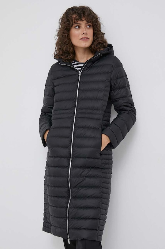 Péřová bunda Tommy Hilfiger přechodné černá WW0WW39861