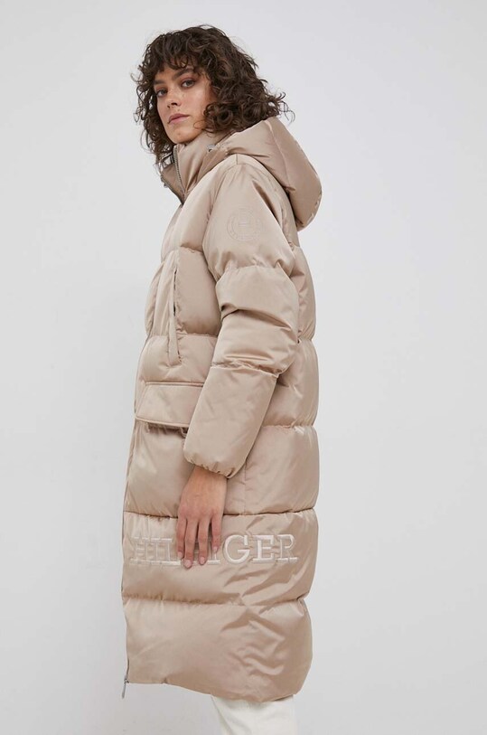 Пухова куртка Tommy Hilfiger бежевий WW0WW40834