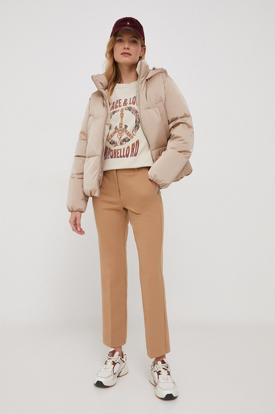 Tommy Hilfiger kurtka puchowa WW0WW40835 beżowy AW23