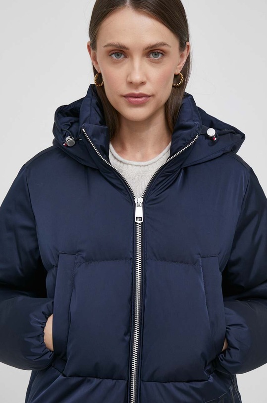 Péřová bunda Tommy Hilfiger námořnická modř WW0WW40835