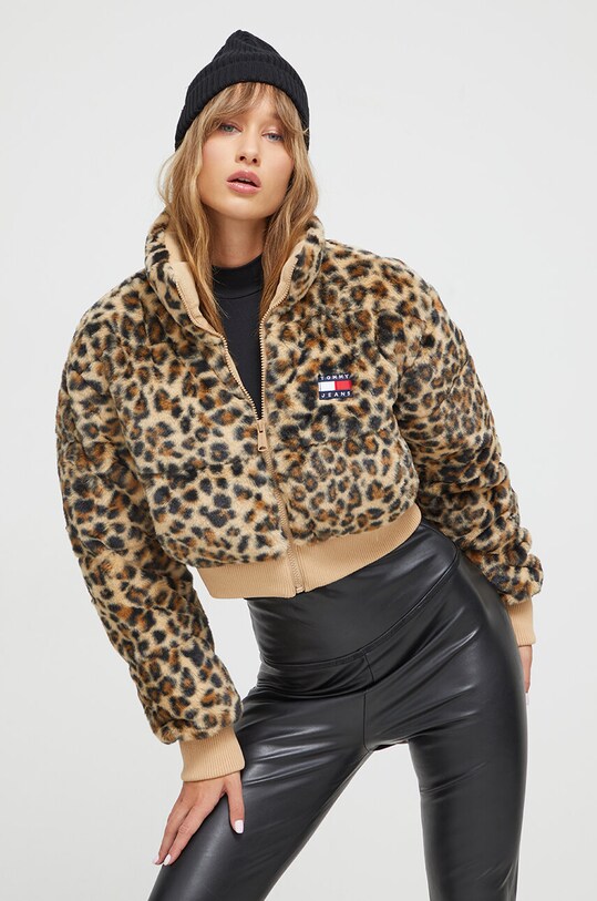 Tommy Jeans kurtka oversize beżowy DW0DW16583
