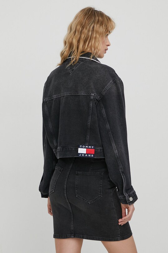Odzież Tommy Jeans kurtka jeansowa DW0DW16712 czarny