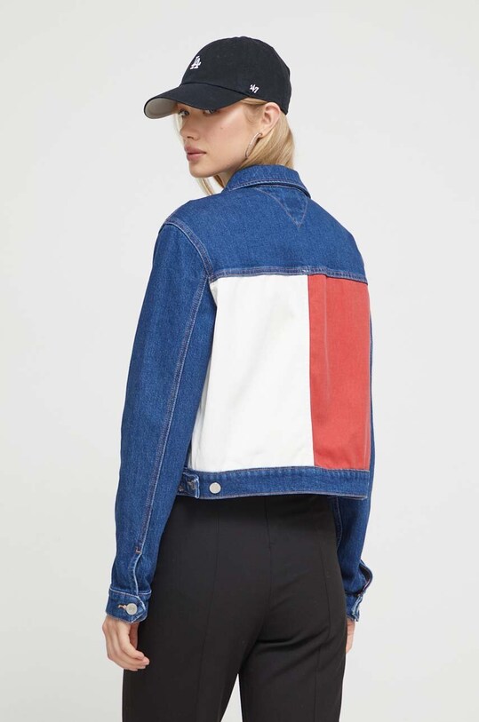Tommy Jeans geacă din denim bleumarin DW0DW16846