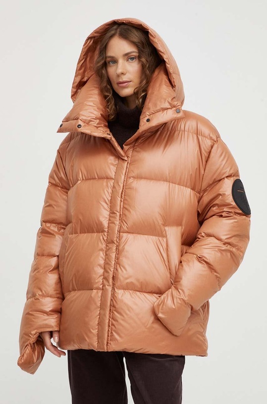 Μπουφάν με επένδυση από πούπουλα MMC STUDIO Ilona πορτοκαλί ILONA.BASIC