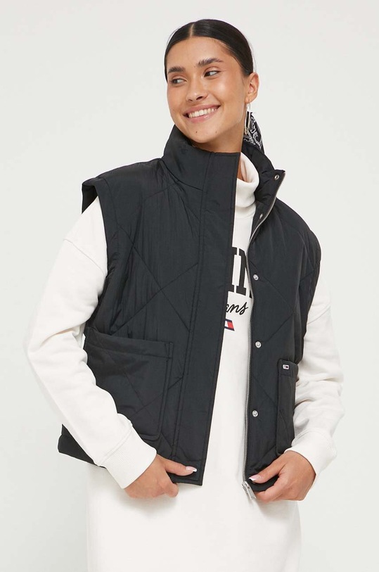 Tommy Jeans bezrękawnik bez kaptura czarny DW0DW16575