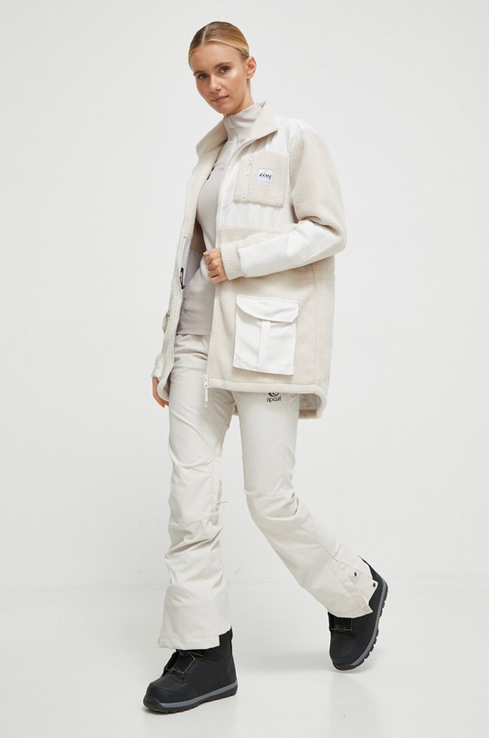 Sportovní mikina Eivy Field Sherpa A00342087 béžová AW23