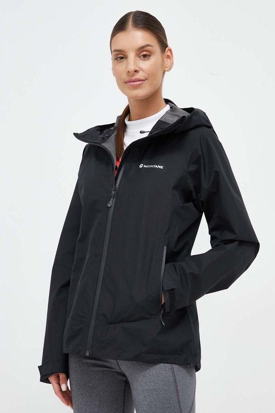 Nepromokavá bunda Montane Spirit černá FSPRJ