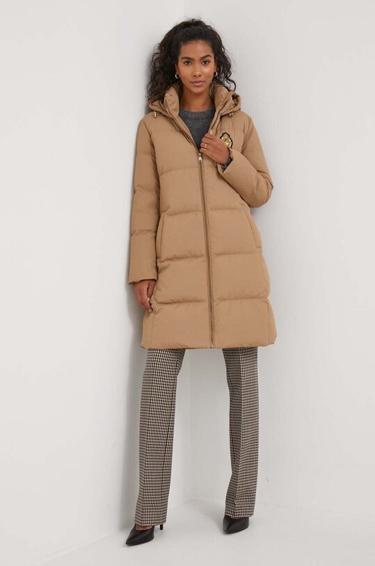Пухова куртка Lauren Ralph Lauren 297928080 бежевий AW23