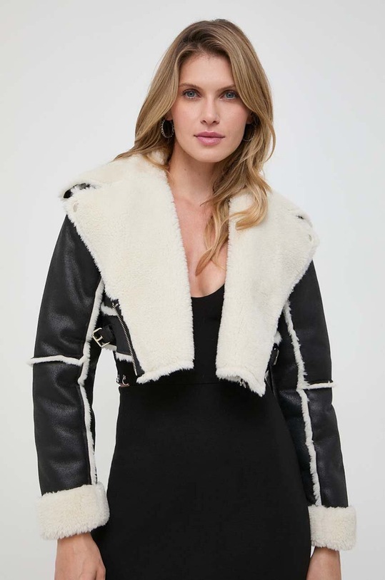 Bunda Patrizia Pepe jemné zateplenie čierna 2O0089.E040