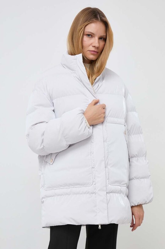 Bunda Patrizia Pepe bez kapuce šedá 2O0104.A347