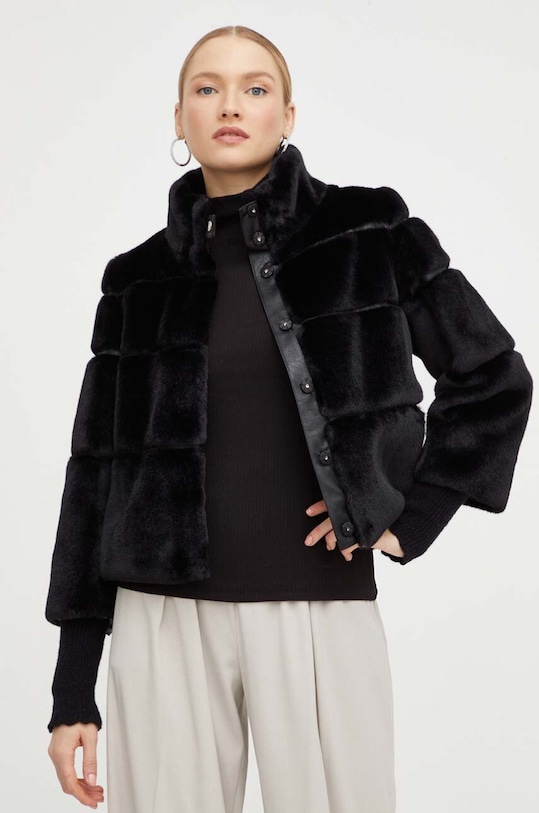 Μπουφάν Patrizia Pepe χωρίς μόνωση μαύρο 2O0107.E5T7