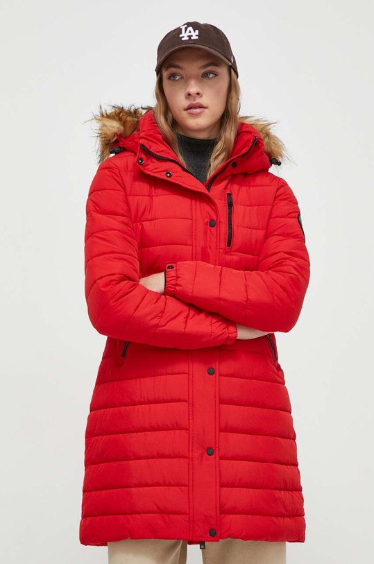 Superdry kurtka pozostałe czerwony W5011564A.RXG