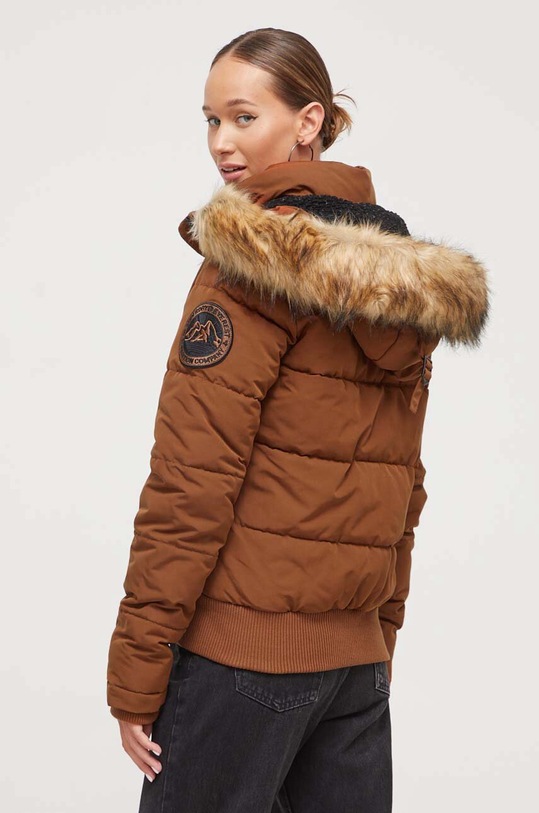 Odzież Superdry kurtka W5011576A.9QB brązowy