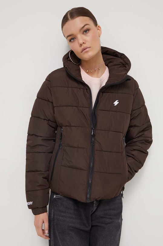 Superdry kurtka W5011630A.8PZ brązowy AW23