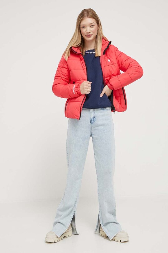 Superdry kurtka W5011630A.WQ9 różowy AW23