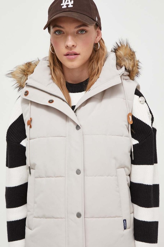 Αμάνικο μπουφάν Superdry μπεζ W5011551A.7MO