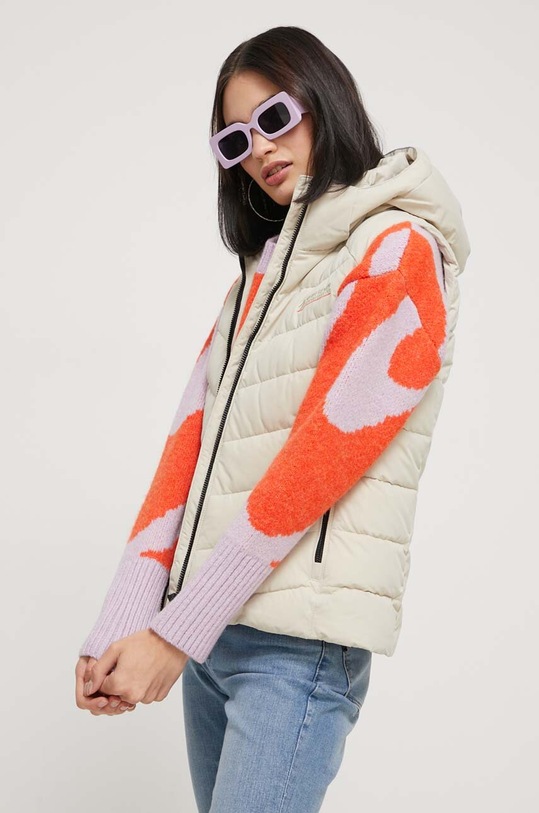 Superdry vesta cu captuseala bej W5011560A.8PV