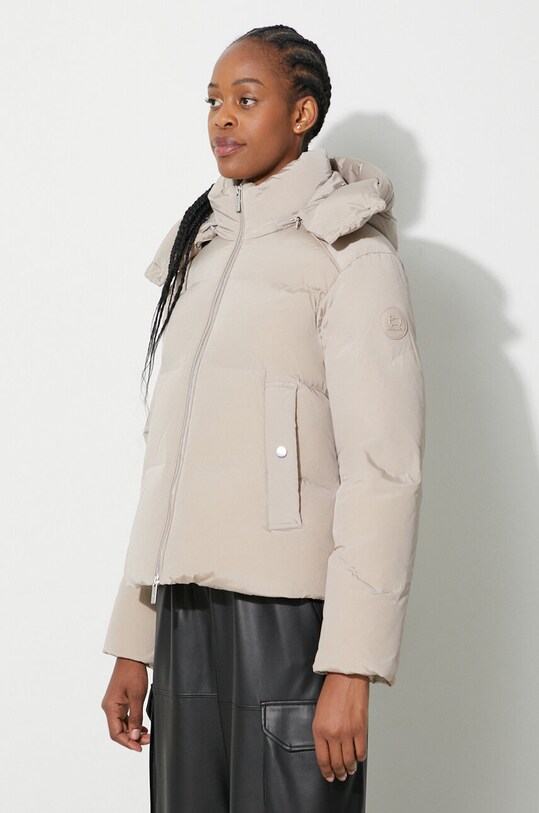 Woolrich geacă de puf bej CFWWOU0883FRUT1148