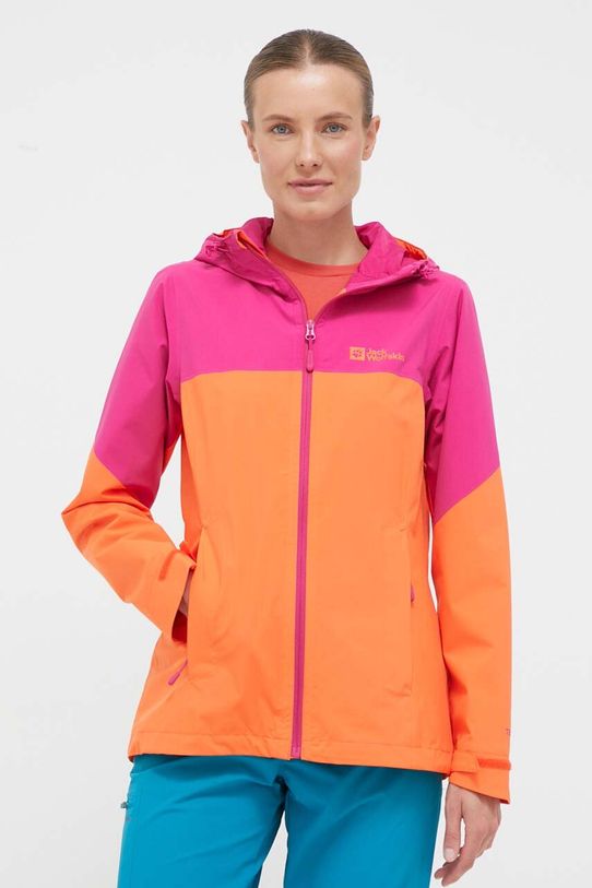 Куртка outdoor Jack Wolfskin Weiltal 2L з капюшоном помаранчевий 1115941