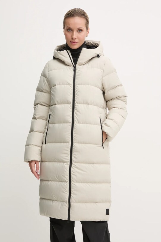 Пуховая куртка Jack Wolfskin Frozen Palace с утеплением бежевый 1204133