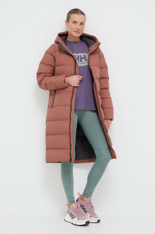 Péřová bunda Jack Wolfskin 1204133 hnědá AW25