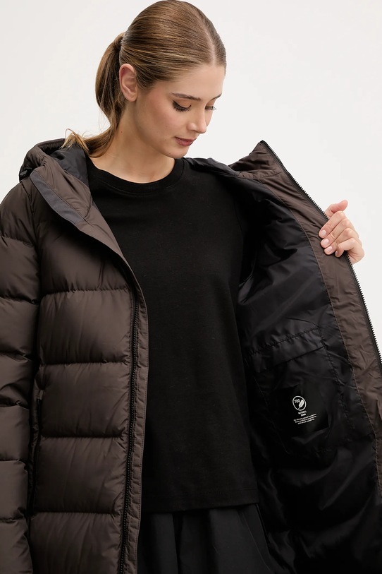 Jack Wolfskin kurtka puchowa Frozen Palace 1204133 brązowy