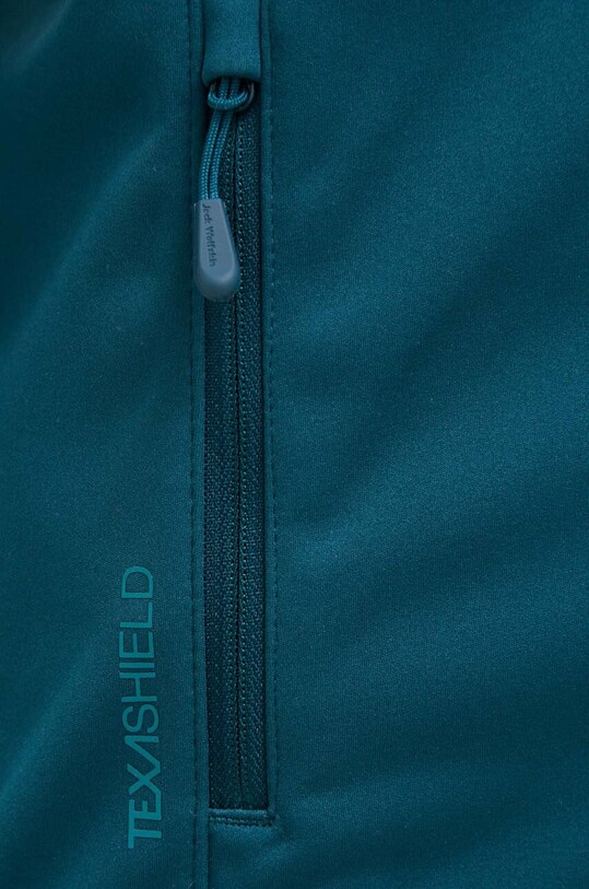 Яке за спортове на открито Jack Wolfskin Windhain Hoody 1307481 тюркоазен