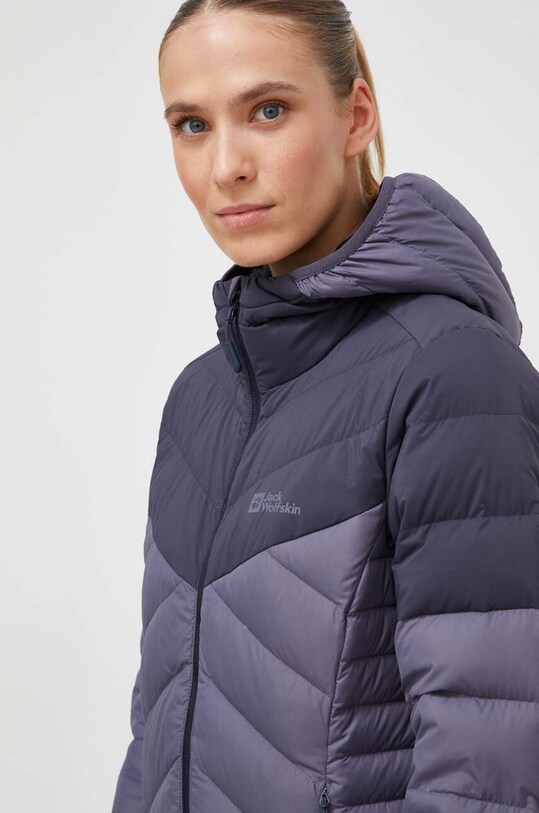 Páperová športová bunda Jack Wolfskin Tundra tmavomodrá 1206642