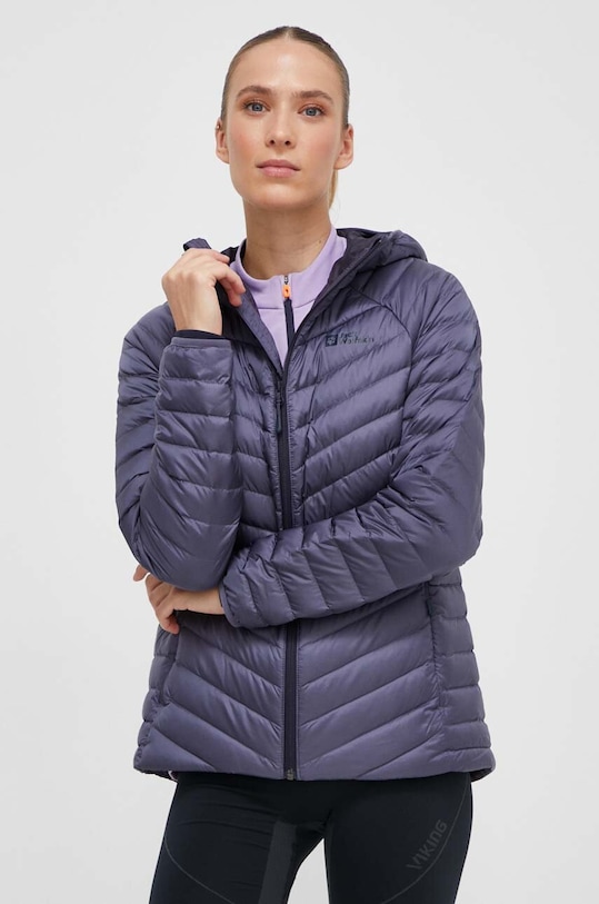 Пухено спортно яке Jack Wolfskin Passamani лека изолация тъмносин 1207101