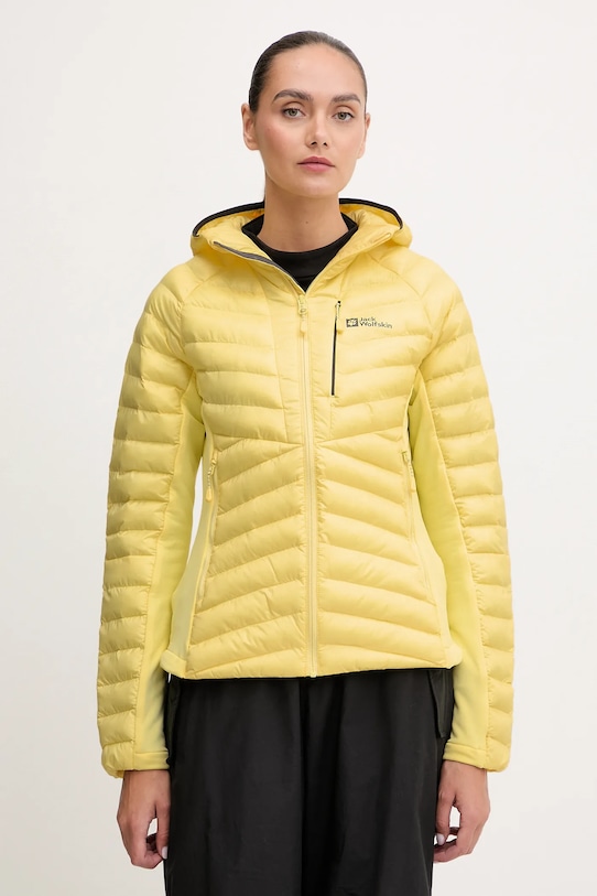 Jack Wolfskin geacă sport Routeburn Pro cu captuseala galben 1207192